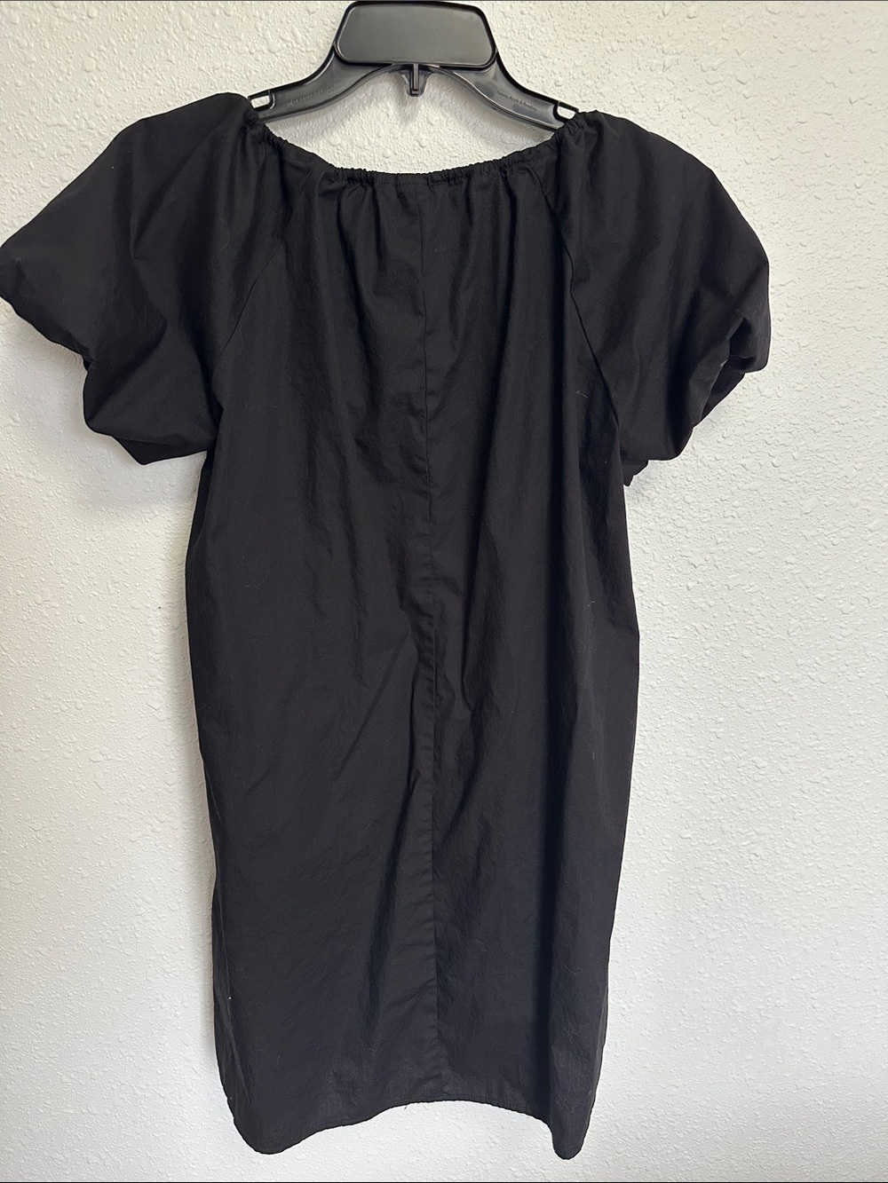 H&M Black Short Loose Drawstring-neck Dress Size Small - Picture 4 of 10